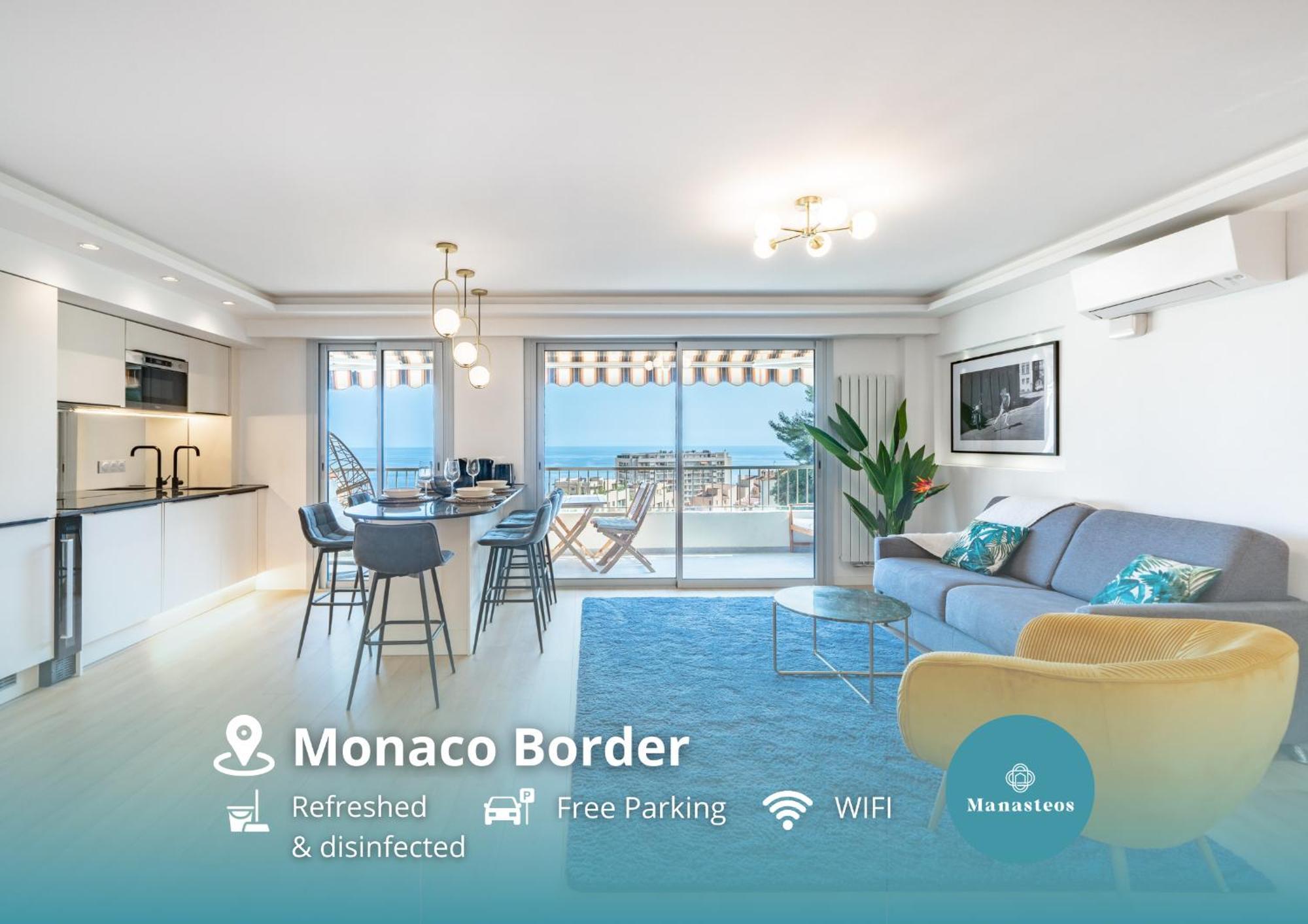 Baie De Monaco - Terrasse Vue Mer - Parking - Af Beausoleil Buitenkant foto